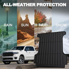 Truck Bed Mat for Dodge Ram 1500/1500 RHO 2019-2026 & Ram 1500 Classic 2019-2024 Short Bed, All Weather Bed Liner for 1500 Accessories, 5.7FT 67.4'' TPE Cargo Liner Truck Mat (Not for RamBox)