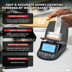 Cassida Professional Money Counting Scale Bill Counter (Till Tally), 1 Pack, Black