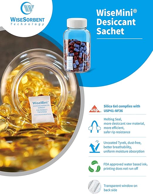 0.25 Gram 15000 Pack Silica Gel Packets, Dessicant Packets, Silica Gel Packs, Moisture Absorbers for Food Storage, Food Safe Desiccant Dehumidifiers