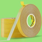 5Pack Double Sided Tape Heavy Duty, 0.59" x 66FT (330FT Total), Super Sticky Resistente Clear Tape, Universal High Tack Strong Wall Adhesive with Fiberglass Mesh,Easy Use Mounting Tape