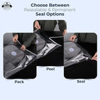 Poly Bags with Suffocation Warning - 20x24 Extra Strong Seal - 100 Pack - Clear Poly Bags - Retail Supply Co