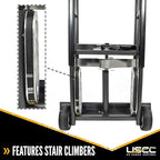 US Cargo Control Appliance Trucks (16-Pack) - Industrial Steel Appliance Hand Truck, 1,200 LBS. Capacity, with Double Auto Recoil Strap Systems & Stair Climbers - Heavy Duty Appliance Dolly
