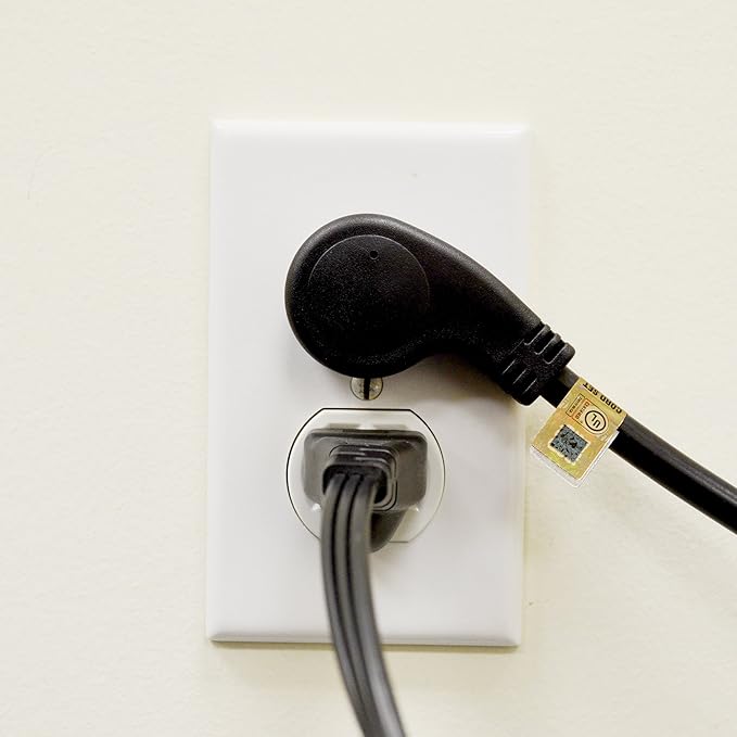 Cable Matters 2-Pack Low Profile Flat Plug Extension Cord (Power Extension Cable) 3 Feet (NEMA 5-15P to NEMA 5-15R)