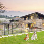 INJOPEXI Decorative Garden Fence 12 Panels 26ft (L)×36in (H) Garden Fences Outdoor with 11 Panels + 1 Gate, Animal Barrier Rabbit Fencing Rustproof Metal Wire Temporary Dog Fence for Yard Lawn Park