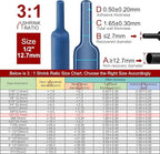 Chanzon 3:1 Ratio 1/2" (12.7mm) Heat Shrink Tubing - Marine Grade Waterproof Adhesive Lined - 4Ft Roll (1.22M Total Length) Blue Polyolefin Sleeving Wrap Shrinking 3 to 1 Ratio 1pcs