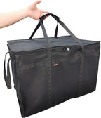 ATYARD Insulated Pizza Delivery Bag, 23" x 14" x 15" Pizza Warmer Bags for Carry Hot, Insulated Food Delivery Bag, Insulated Grocery Bags, Black, 1-Pack