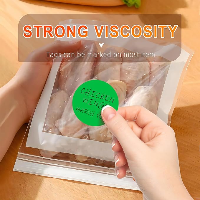 Easy to Use 2 Inch Green Multi-Purpose Round Coding Labels, 4 Rolls 2000 PCS Circle Strong Adhesive Sticker for Office,Inventory, Organizing