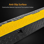 Pyle 40" Cable Wire Protector Cover Ramp Track with Interlocking System & Flip Lid for Indoor Outdoor Floor Extension Cord Safety Concealment