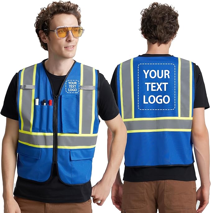 A-KSAFETY Custom High Visibility Reflective Safety Vest with logo