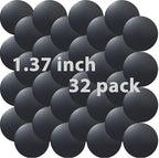 SALEX Cell Phone Metal Stickers 1.37 inch for Magnetic Car Mount. Replacement Set of 32 Mini Magnet Metal Plates. Silver Car Sticky Small Round Iron Discs with 3M Adhesive Backing for Case DIY Crafts