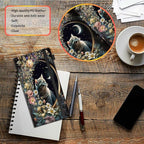 Car Registration and Insurance Holder,Leather Vehicle Glove Box Organizer Wallet for Document,Perfect for any Car,Truck,Motorcycle,Driver License,Trailer or Boat,Men & Women,Cat Roses Floral Flower