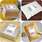 L LIKED 100 Pre-Cut 4x6 Sheet Shipping Labels for Laser & Inkjet Printers, Single Sheet, Self Adhesive Address Mailing Postage Stickers (100 Sheets)