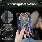 Car Registration and Insurance Holder, Leather Car Glove Box Organizer, Cool Car Accessories for ID, Driver's License Cards & Essential Document,business cards,Men&Women,Dream Catcher