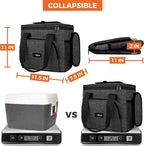 OPUX Soft Cooler Bag, Insulated Collapsible Lunch Cooler Tote for Men Work Camping Beach Travel, Portable Soft Sided Leakproof Waterproof Large Lunch Bag Box with Shoulder Strap 24 Cans, Charcoal Gray