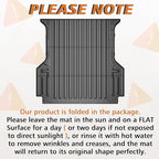 TripleAliners Truck Bed Mat Compatible with 2024 2025 Ford Ranger Accessories 5FT Vehicle Perfectly Flush All Weather Protection TPE Heavy Duty Pickup Car Bed Cargo Mat Bed Liner