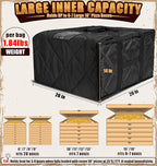 MyLifeUNIT Pizza Bag for Delivery, Thermal Insulated Pizza and Food Delivery Bag, 20" x 20" x 14" Pizza Warmer Bag, Holds 6-7 Large 18" Pizza Boxes, Hot Pizza Carrier Insulated Bags