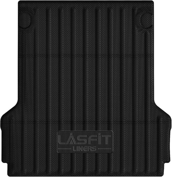 LASFIT Truck Bed Mat for Ford Maverick 2026 2025 2024 2023 2022 Hybrid & Gasoline TPE All Weather Truck Bed Liner Custom Fit Bed Mat(Not fit with Drop-in Bed Liner), 1PC Black