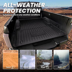 LASFIT Bed Mat for Toyota Tundra 2022-2026 5.5FT/5.5' Truck Bed, All Weather 5.5 FT Bed Liner for Toyota Tundra 2026 2025 2024 2023 2022 Accessories TPE Trunk Mat Cargo Mat (Not Fit Drop-in Liners)