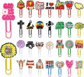 30 PCS Jesus Paper Clips Metal Paperclip Large Size Paper Clip Cute Bookmark Colorful Office Supplies Bookmark Clamp Desk Accessories Stationery for School Gifts for Christian