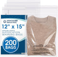 Spartan Industrial - 12” X 15” (200 Count) Self Seal Clear Poly Bags with Suffocation Warning for Packaging, T Shirts & Shipping - Resealable Glue