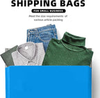 POLYSELLS 50 pcs 19x24 Inches Blue Poly Mailers Shipping Envelopes, Strong Adhesive Sealing, Waterproof, and Tear-resistant Postal Mailing Bags for Clothing, Books, and Accessories