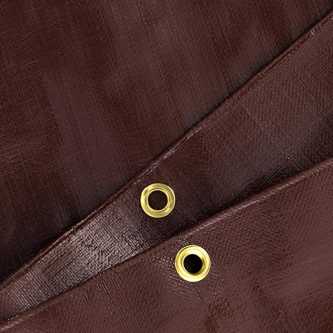 WHITEDUCK 16x20 Tarp 16 MIL Heavy Duty Poly Tarp Waterproof UV Resistant, True to Size, Rust-Proof Grommets, Tear & Rip Resistant, Extra Thick, Camping, Construction, Boat & Equipment Cover