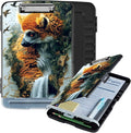 Clipboard with Storage Box & Pen Holder,Heavy Duty Clip Boards 8.5x11 for Nursing,High Capacity,School & Office Supplies,Lemur Waterfall