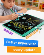 KOKODI LCD Writing Tablet, 16 Inch Colorful Toddler Doodle Board Drawing Tablet, Erasable Reusable Electronic Drawing Pads, Educational and Learning Toy for 3-6 Years Old Boy and Girls(Green)