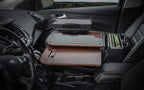 AutoExec AE-GMCD-PS-PI-21M GripMaster Car Desk for Your Vehicle Workstation and Mobile Office, Mahogany with Printer Stand and 400 watt Power Inverter
