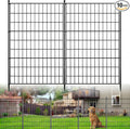 10 Panels Decorative Garden Fence Animal Barrier Heavy Duty No Dig Dog Fence Outdoor for Yard 32 in(H) X 23.6 ft(L) Garden Fencing with Ground Stakes for Backyard, Patio Decor