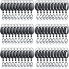 Laumoi Retractable ID Badge Holder Badge Reel with Belt Clip and Key Ring, Name ID Badge Clips Keychain for Office Worker Doctor Nurse Employee (80, Black)
