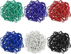 Large Heavy Duty Latex Rubber Bands 12 Inches Trash Can Bands Strong Elastic Bands for Office Supply, File Folders, Cat Litter Box, 60 Pack (Multicolour)