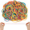 700 Pcs Rubber Bands, Size #16 Reusable Elastic Rubber Band for Office Supplies File Folders, Home Packaging, Crafts DIY Bundling, Multipurpose (Colored)