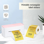 3x5 Inch Thermal Label Stickers,300Pcs Waterproof Rectangle Labels for Storage Bins,Moving Boxes,Address & Inventory Organization,Small Business Labeling,Gold