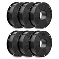 GEEETECH 6KG 3D Printer Filament Bundle - Black PLA Filament 1.75mm ±0.02mm (6 Spools, 1KG Each) - High Precision, Low Warping, 3D Printing Filament Fits Most FDM 3D Printers