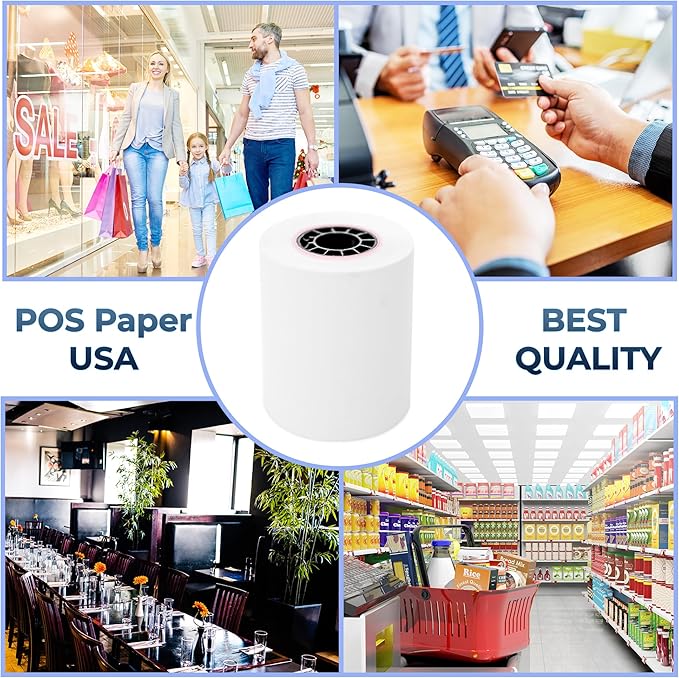 2 1/4" x 85' Thermal Paper (50 Rolls/Case) - BPA Free