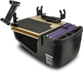 AutoExec AE-GMCD-PS-TAB-11M GripMaster Car Desk for Your Vehicle Workstation and Mobile Office, Natural with Printer Stand and Tablet Mount