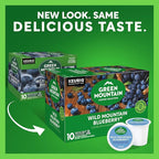 Green Mountain Coffee Roasters Wild Mountain Blueberry Keurig Single-Serve K-Cup pods, Light Roast Coffee, 60 Count (6 Packs of 10)