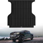LASFIT 5.0ft Bed Mat for Ford Ranger 2023 2022 2021 2020 2019 Truck Bed TPE All Weather Protector Easy Clean Durable Bed Liner - Not Fit for Drop in Bedlienr