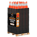 Xpose Safety 18 Inch Orange Traffic Cones 6" Collar - Bulk Full Pallet 928 Pack Multipurpose PVC Plastic Safety Cone for Parking, Soccer, Caution, Kids, and Construction - DOT Approved