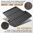 TripleAliners for 2023 2024 2025 2026 Colorado & Canyon Truck Bed Mat and Floor Mats Front Rear Full Set Liners All Weather TPE Accessories (Bed Mat+Floor Mats)