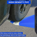 OrangeStar 36" Traffic Cones 6-Pack Blue Safety Cones with Reflective Collars, Heavy Duty Base for Construction, Parking Lot, Road Work, Flexible PVC, Indoor & Outdoor Use