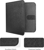 CoBak Car Registration and Insurance Holder - Small and Lightweight Vehicle Glove Box Car Organizer, Auto Truck Comparment Accessories Case for Essential Document, Driver License (Black Cross Texture)