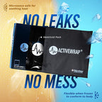 Activewrap Reusable Ice Packs for Injuries - Hot and Cold Gel Compress for Injury Recovery and Pain Relief, Soft, Flexible, Leakproof Pad for Back, Knee, Hip, & Shoulder - Medium (6 x 9 inches)