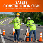 Pyle 28-Inch Safety Traffic Cones, 4-Pack Orange Parking Cones with Reflective Collars, Stackable PVC Construction for Roadwork, Sports Training & Events, Solid High-Density Base for Stability