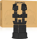 OEDRO Upgraded Floor Mats Fit for Toyota Grand Highlander 2024 2025 2026 w/Subwoofer 7 Seat(Include Hybrid), TPE Interior Seat Back Covers and Cargo Liner Behind 3rd Row (Trunk Mat with Backrest Mat)