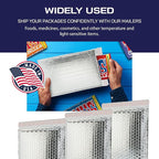 300-Pack Insulated Silver Thermal Bubble Mailers 20 x 23 - Waterproof Metallic Foil Self-Sealing Padded Envelopes for Cold Shipping, Perishables, Food, Cosmetics, Pharmaceuticals