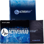 Activewrap Reusable Ice Packs for Injuries - Hot and Cold Gel Compress for Injury Recovery and Pain Relief, Soft, Flexible Leakproof Pad for Back, Knee, Hip, & Shoulder - Large Square (10 x 10 Inches)