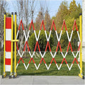 Retractable Barricade with Wheels - Expandable Metal Barrier for Aisles & Driveways, 1.2m x 3m, Ideal for Crowd Control and Safety Management
