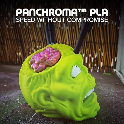 Panchroma PLA Lime Green 3D Printer Filament, 1.75mm, 1kg Spool, Easy to Print, High Speed Printing, Tangle Free, AMS Compatible, Perfect for Toys, Decor, Miniatures, Models & Cosplay